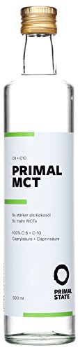 Preisvergleich Produktbild PRIMAL MCT Öl Glasflasche, 500ml