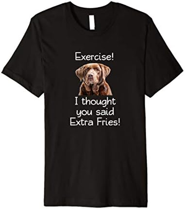 CountryStyle PhotographyChocolate Brown Labrador Dog funny T-Shirt Gift. Exercise... T-Shirt