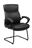 SixBros. Besprechungsstuhl Konferenzstuhl Schwarz...