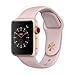 Price comparison product image Apple Watch Series 3 LTE /4G 38mm Aluminiumbox gold Sportbracelet Sandrosa