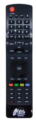 Mando Original para Iris 9800HD, 9800HD Combo. Compatible 9700HD, 9700HD Combo, 9200HD, 9600HD, 9500HD