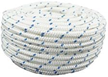 Viso DPPE201 Polyester Pre-Streched Braided Rope Core - White and Red