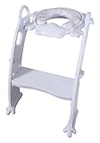 Bieco 11002695 - Kinder Toilettentrainer mit Stufe weiß