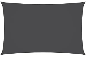 vidaXL Awning Waterproof Sun Protection Wind Protection Sun Canopy UV Protection Garden Patio Balcony Oxford Fabric Rectangular 2.5 x 5 m Anthracite