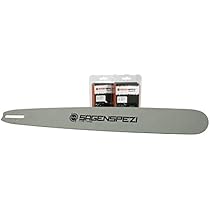 Sägenspezi 50cm 3/8" 1.6mm Guide Chaine 50cm Sägenspezi Pour Stihl MS 462 - Set Avec 2 Chaînes à Gouge Carrée | 3/8" 1,6mm 72 Maillons Guide 50cm