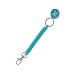 Generic Spring Coil Keyring Spiral Key Chain Stretchable Theftproof Bracelet Blue RS.265.00