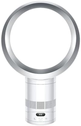 Dyson Cool™ CF1 Ventilatore da Tavolo Senza Pale, Bianco/Argento – Raffrescamento Potente e Silenzioso con Tecnologia Air Multiplier™, Controllo tramite App MyDyson™, Modalità Notte