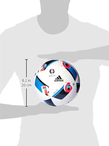 adidas Herren Ball EURO 2016 Official Match, White/Bright Blue/Night Indigo, 5, AC5415 - 4
