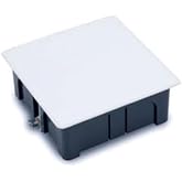 FAMATEL - Recessed box | Lid with screws | Without cones | 115x115x45 | Orange