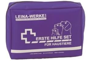 LEINA-WERKE REF 52001 Erste-Hilfe-Set für Haustiere, 24-teilig, blau