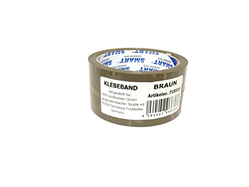 Klebeband/Packband, 48mm x 54m, verschied. Anzahl an Rollen/Farbe (Braun, 1 Rolle)