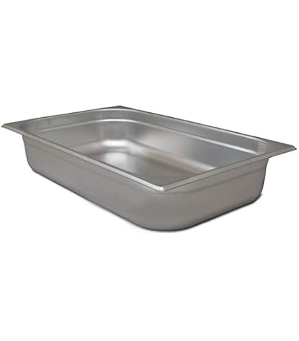 Produktbild von TeknoStahl GN-Behälter 1/9 Edelstahl – 176 X 108 X 100 Mm, 1 Liter Fassungsvermögen – Für Gastro & Privat, Stapelbar, EU-Norm