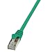 Produktbild LogiLink CP1025D CAT5e SF/UTP Patch Kabel AWG26 grün  0,50m