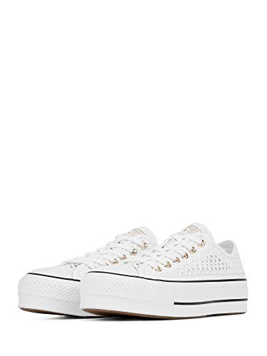 Converse Chuck Taylor All Star Handmade Crochet Platform Low Top | 564873C  | FOOTY.COM