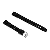 P Prettyia Weiche Schwarz Gummi Ersatz Band Herren & Damen Armbanduhr, Für G-Shock Sportuhr
