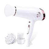 Cuidado del cabello a temperatura constante, distribución de calor equilibrada, mantener el cabello a temperatura constante, secar el cabello a la vez que evita daños por sobrecalentamiento al cabello, no áspero después de soplar