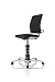 Produktbild 3Dee ergonomischer Bürostuhl/Chefsessel, Bezug: PREMIUM Leder in schwarz, Feder: BASIC in chrom, Fußkreuz Alu poliert