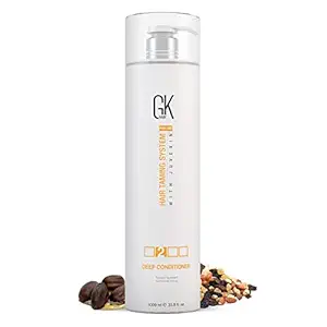 GK HAIR Global Keratin Deep Conditioner Masque (33.8 Fl Oz/1000ml) Intense Hydrating Repair Treatment Mask for Dry Damaged Color Treated Frizzy Hair Restoration Formula with JOJOBA Seed Oils