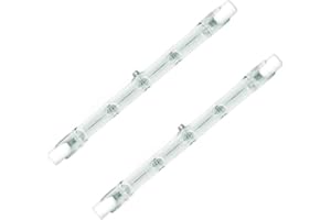 LEDLUX 2 Pezzi Lampade Alogena R7S Dimmerabile, Bianco Caldo 2800K, R7S 118mm 160W 2650 Lumen