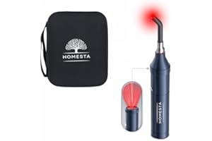 HOMESTA Red Light & Blue Light Device, 5-in-1: 460nm, 630nm, 660nm, 850nm, and 940nm LED Infrared Light Flashlight. All-in-One. Includes Carry Case.
