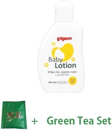 Baby Japan Pigeon Baby Milk Lotion 120ml - Floral Fragrance From 0 Year Olds (Green Tea Set)