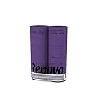 100% celulosa natural RENOVA Papel Higiénico en Hojas 6 Rollos - Color Lila/Violeta