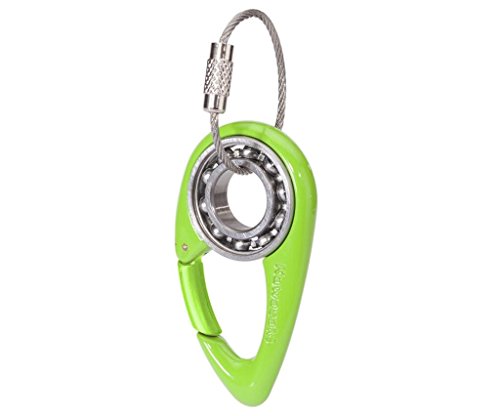 Preisvergleich Produktbild Kawasaki Gear KeyChain ! Key Ring ! Schlüsselanhänger Schlüsselring KUGELLAGER ORIGINAL Lime Green grün