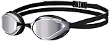 Material duro arena arena Python Mirror Gafas de natación, Unisex Adulto, Silver/Black, Talla Única