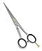 Equinox International Professional Moustache Scissors Tempered Stainless Steel (4.5", 5.5", 6.5", 7.5") Sand Finish (6.5", Gold)