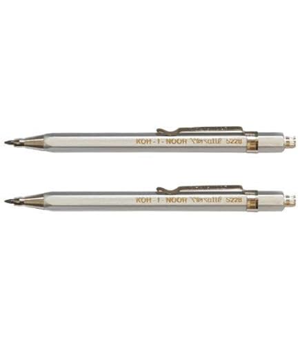 Portamine Koh-I-Noor 5608 - Mina 2mm Automatico Corto In Metallo E Plastica