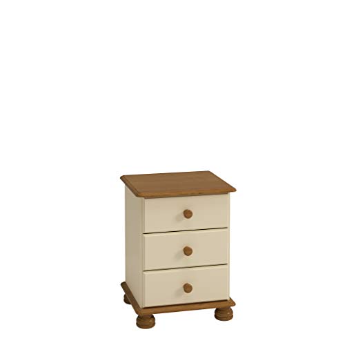 Steens Furniture, Mobiletto con cassetti, 58 x 44 x 38 cm, in Legno di Quercia, Bianco (Weiß)