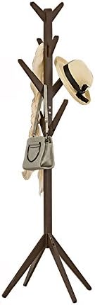 XRXY Simple/ Solid Wood Floorstanding Coat Rack / Living Room Bedroom/ Clothes Storage / Hangers (4 Colors Optional) ( Color : Brown )
