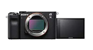 Sony Alpha ILCE-7C Compact Full Frame Camera (4K, Flip Screen, Light Weight, Real time Tracking, Content Creation) - Black