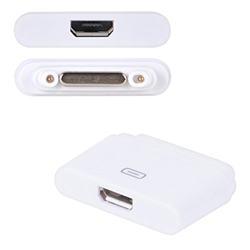 kwmobile Magnetischer USB 2.0 Adapter zur Verbindung des Sony Xperia Tablet Z2 / Xperia Z1 / Z1 Compact / Z2 / Z3 mit dem Magnetladeanschluss in Weiß