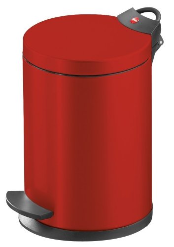 Hailo 0704-259, T2 S, Tret-Kosmetikeimer, 4 Liter, stahlblech rot