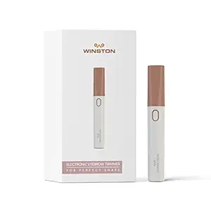 WINSTON Electric Cordless Eyebrow Trimmer Rechargeable Battery Operated Painless Portable Women Face, Nose, Upper Lips Hair Remover with 3D Head Cutter & 1 Year Doorstep Replacement Warranty