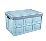 JQXB Kofferraum-Aufbewahrungsbox, Multifunktions-Aufbewahrungsbox, tragbare Aufbewahrungsbox, geeignet für PKW/LKW/Geländewagen/Familie,Blue,55L+waterproofbag