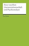 Image de Literaturwissenschaft und Psychoanalyse (Reclams Universal-Bibliothek)