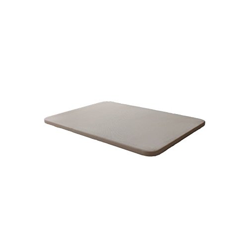 Ventadecolchones - Base Tapizada Modelo Drago con Sistema Antiruido Sin Patas 3D Beige Medida 105 x 190 cm