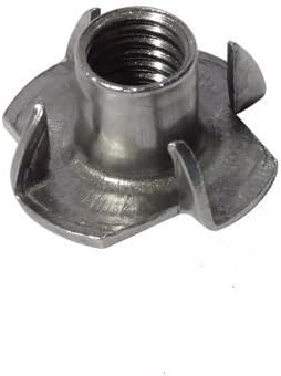 Hardware for You LTD Pack of 10 T-Nuts Size M10 for Wood Furniture Leg and Caster FIXINGS