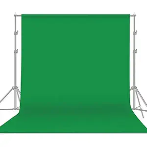 YUGAM Photography Backdrop Background Curtain Cloth LEKERA (Without Stand, Green Screen)