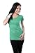 Purpless Maternity Nursing Short Sleeved Scoop Neck Top 7020