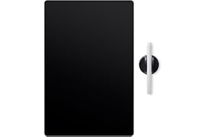 Balvi Tableau frigo Noir Couleur Noir Magnétique avec Un Stylo et Une Gomme Plastique PP 42 x 30 cm