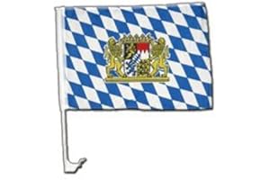 Flaggenfritze Car Flag Germany Bavaria Lion 30 x 40 cm