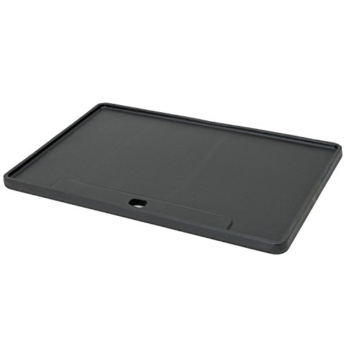 Wende Grillplatte 41,5 x 27,5 cm – für Tepro Toronto, „Black Oak“, „Butternut“ und weitere Modelle, Gusseisen, emailliert - 2