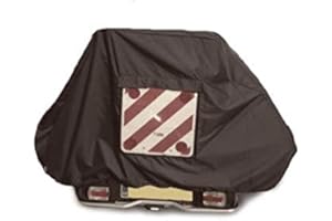 BAGS AND COVERS DIRECT Motor home/Caravan 2 Bike Cover with Webbings for Tow Ball or A-Frame Mounted Bike Racks (Grey With Clear Pocket)