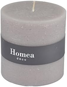 Homea 6bpc021ta Paraffin Candle Cylindrical 10 x 10 x 10 cm Taupe