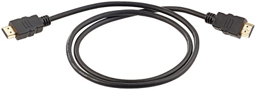 auvisio High-Speed-HDMI-Kabel für 4K, 3D & Full HD, HEC, schwarz, 1 m - 3