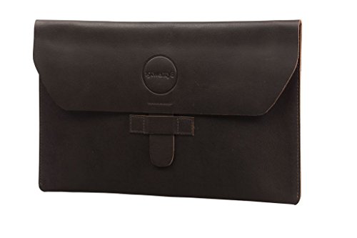 dbramante1928 EV11AHD3012HD Envelope Lederhülle für 27,9 cm (11 Zoll) Apple MacBook Air hunter braun