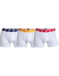 CR7 CRISTIANO RONALDO Unter CR7 Main Basic, Trunk, 3-pack - Pantalón interior térmico para hombre, color blanco, talla 2XL